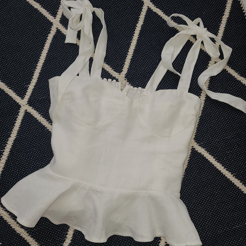 Reformation White Kassi Top - Picture 4 of 7
